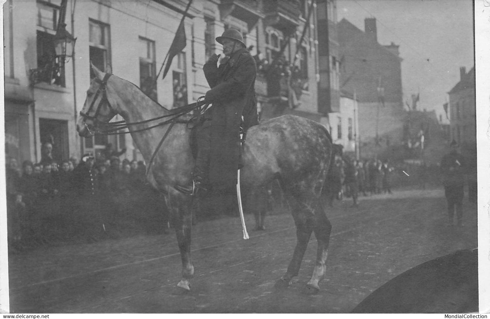 MIKIBP12-016- BELGIQUE CARTE PHOTO MILITAIRE ROI BELGE ARMEE - Sonstige & Ohne Zuordnung