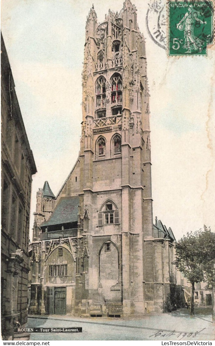 FRANCE - Rouen - Tour Saint Laurent - Carte Postale Ancienne - Rouen