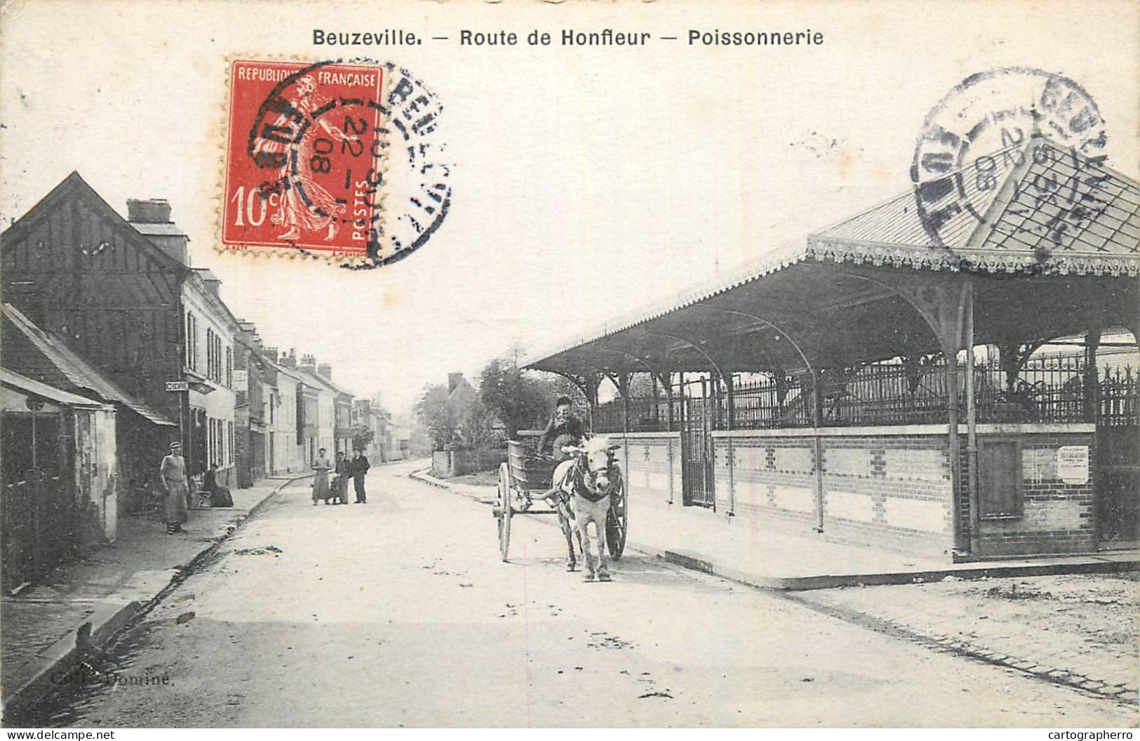 Beuzeville (Eure) - Route De Honfleur - Poissonnerie - Sonstige & Ohne Zuordnung