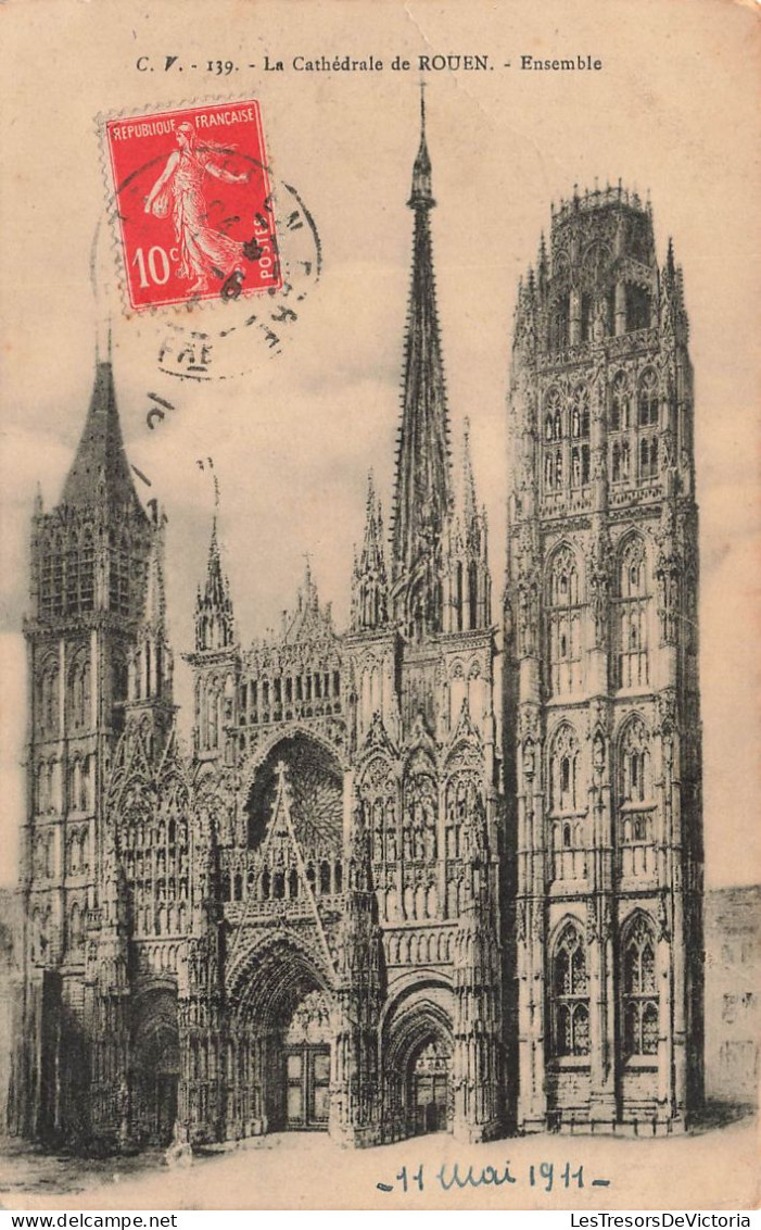 FRANCE - Rouen - La Cathédrale - Ensemble - Carte Postale Ancienne - Rouen
