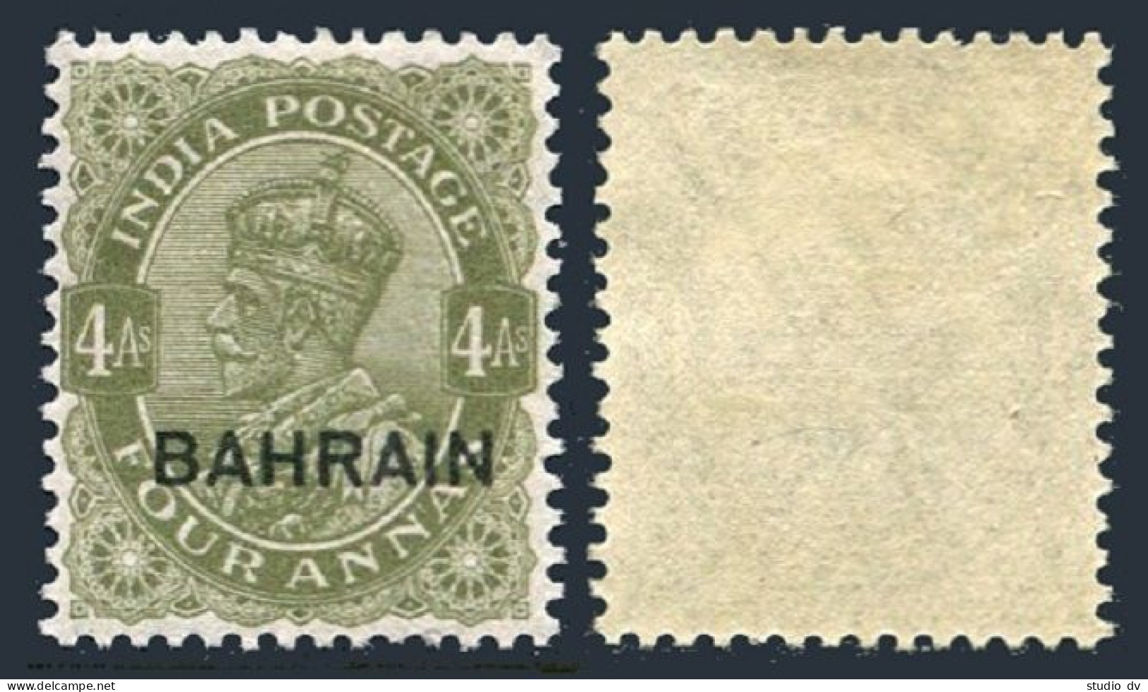 Bahrain 9, Mint Without Gum. Michel 9. Indian Postal Administratipn, 1933. - Bahrain (1965-...)
