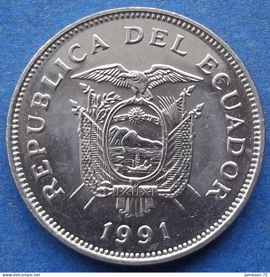 ECUADOR - 20 Sucres 1991 "Middle Of The World" KM# 94.2 Decimal Coinage (1872-1999) - Edelweiss Coins - Ecuador