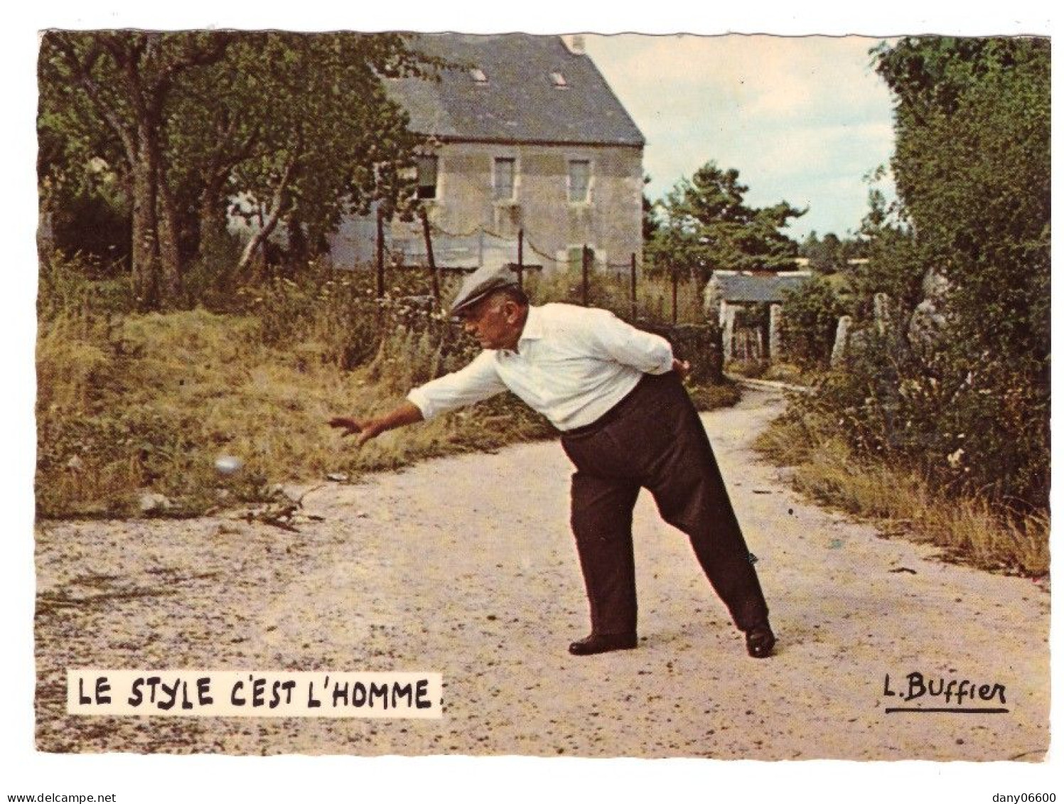 LE STYLE C EST L HOMME (carte Photo Animée) - Petanque