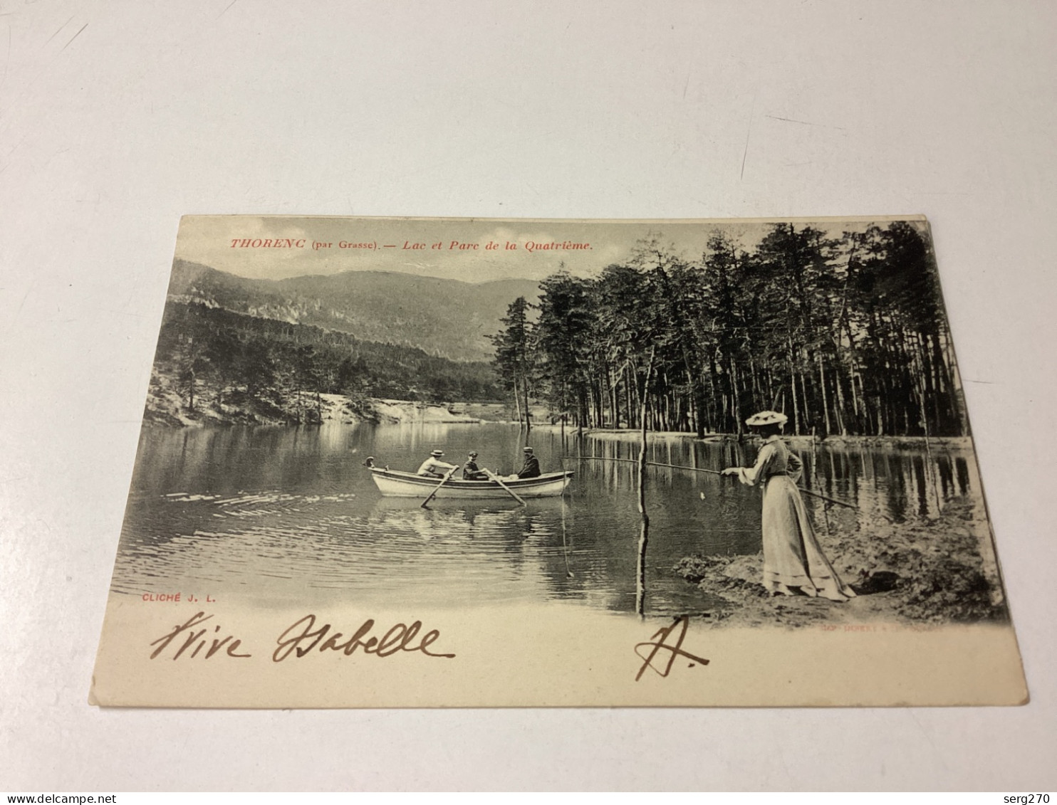 THORENC (par Grasse) - Lac Et Pare De La Quatrieme, Gelaufen Um 1906, Cliche J.L., Sehr Guter Zustand - Andere & Zonder Classificatie