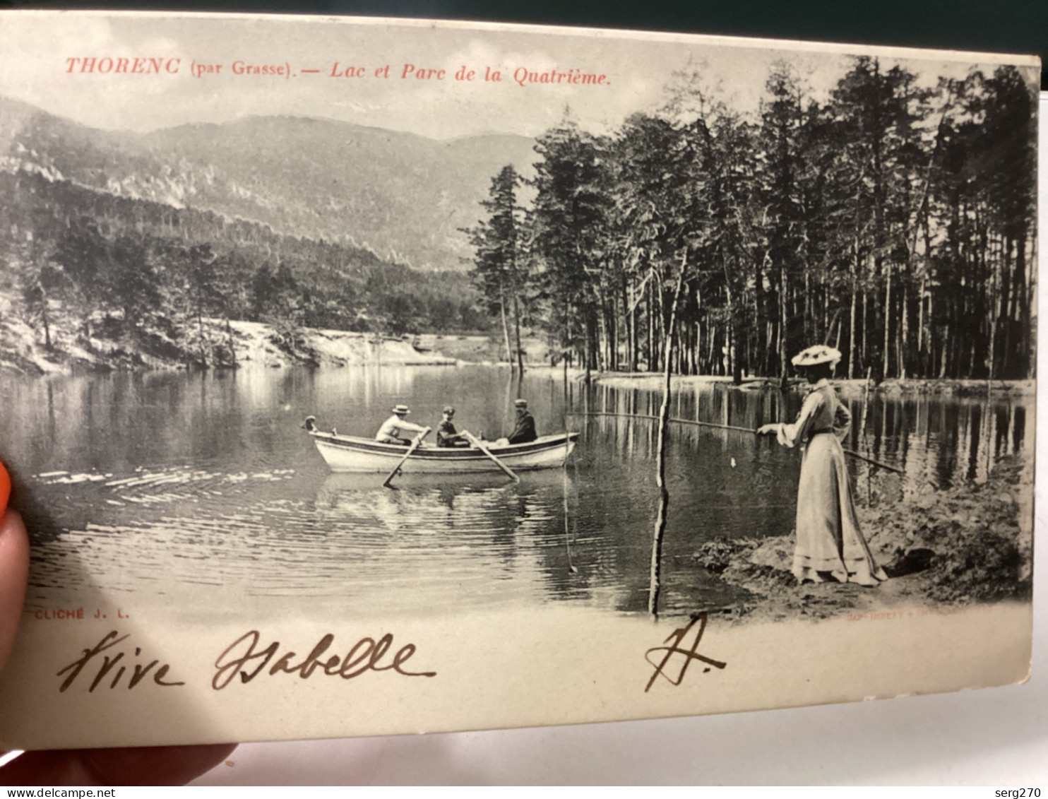 THORENC (par Grasse) - Lac Et Pare De La Quatrieme, Gelaufen Um 1906, Cliche J.L., Sehr Guter Zustand - Autres & Non Classés