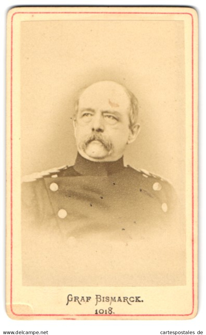 Fotografie Unbekannter Fotograf Und Ort, Graf Otto Von Bismarck In Uniform  - Famous People