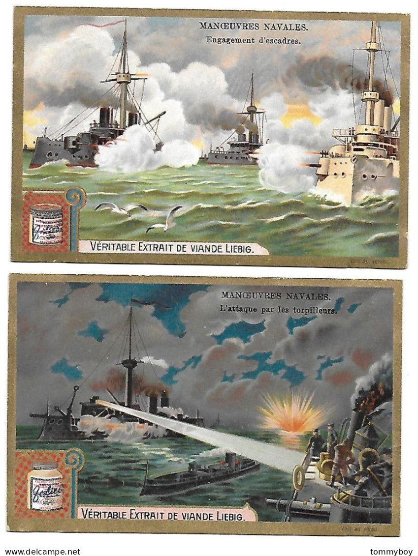 S 705, Liebig 6 Cards, Manoeuvres Navales (ref B17) - Liebig