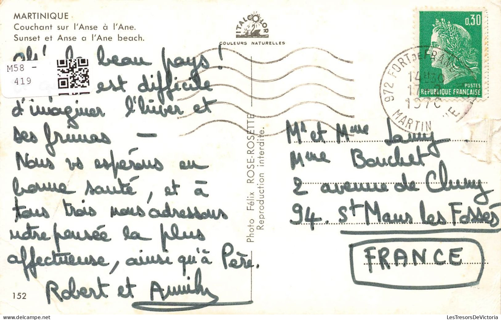 FRANCE - Martinique - Couchant Sur L'Anse à L'Ane - La Mer - Animé - Carte Postale - Other & Unclassified