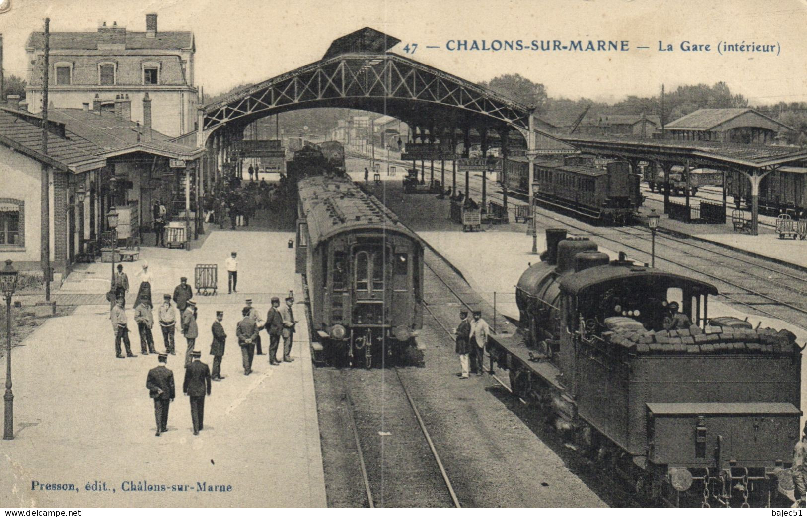 Châlons Sur Marne - La Gare - Train En Gare - Châlons-sur-Marne