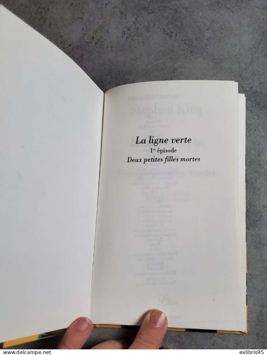 Rare Livre La Ligne Verte STephen King Dédicacé Fac-similé - Livres Dédicacés