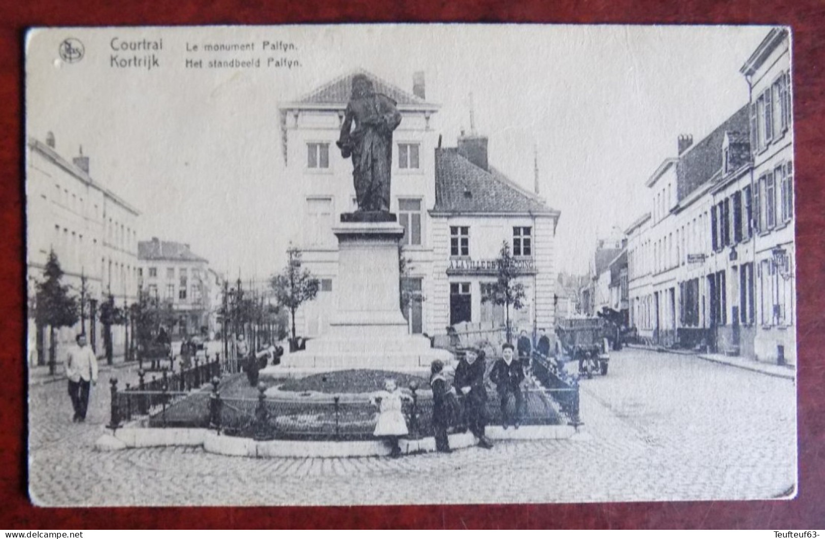 Cpa Courtrai ; Le Monument Palfyn - Kortrijk