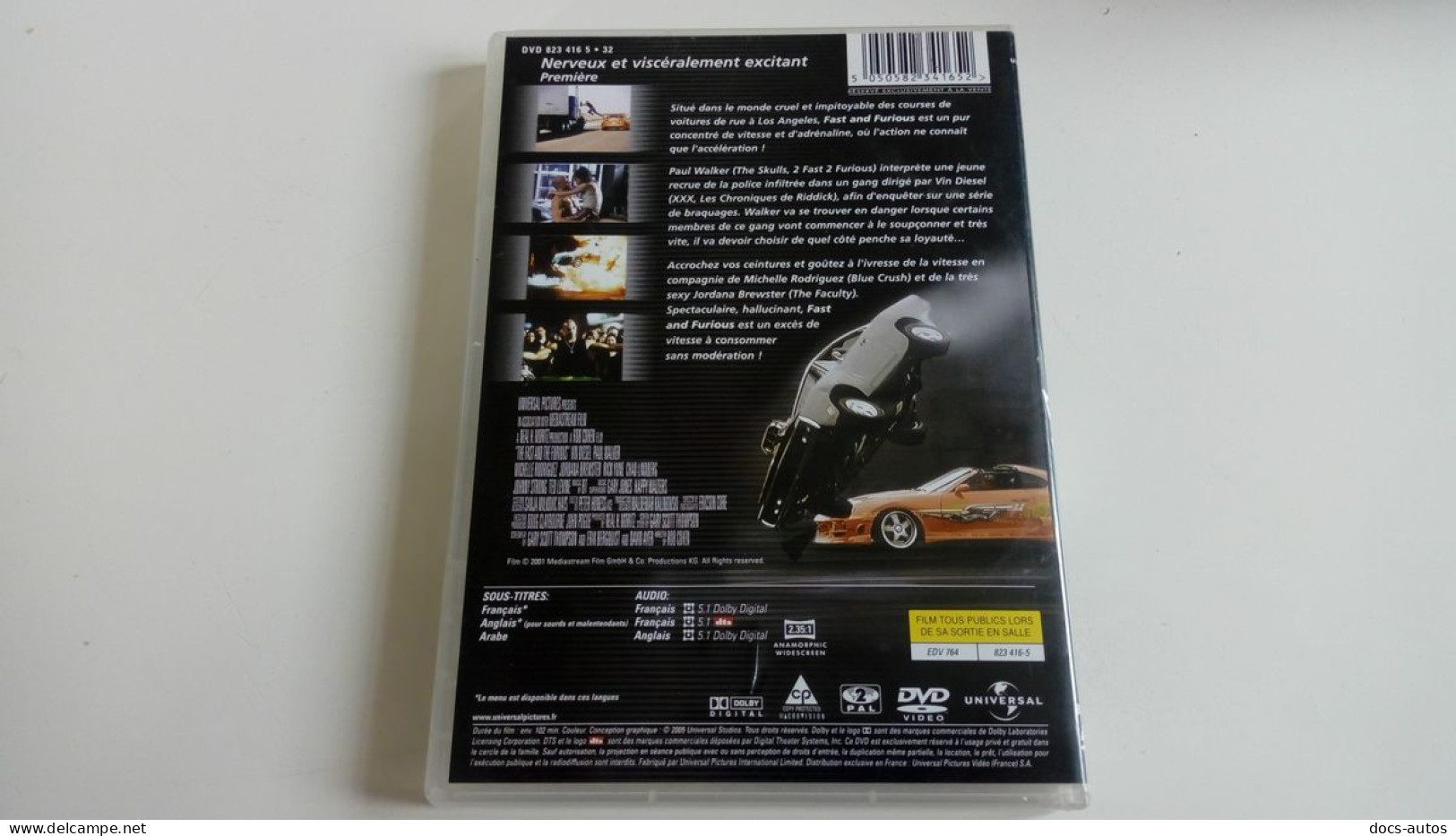 DVD Fast And Furious - Paul Walker - Vin Diesel - Action, Adventure