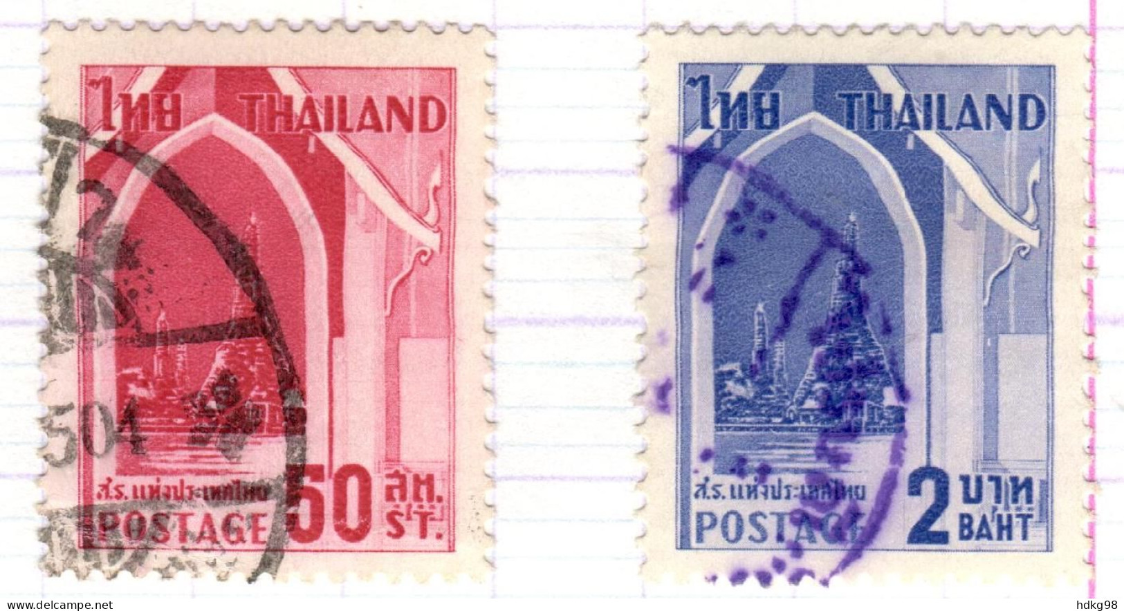 T+ Thailand 1960 Mi 349-50 Lepra - Thaïlande