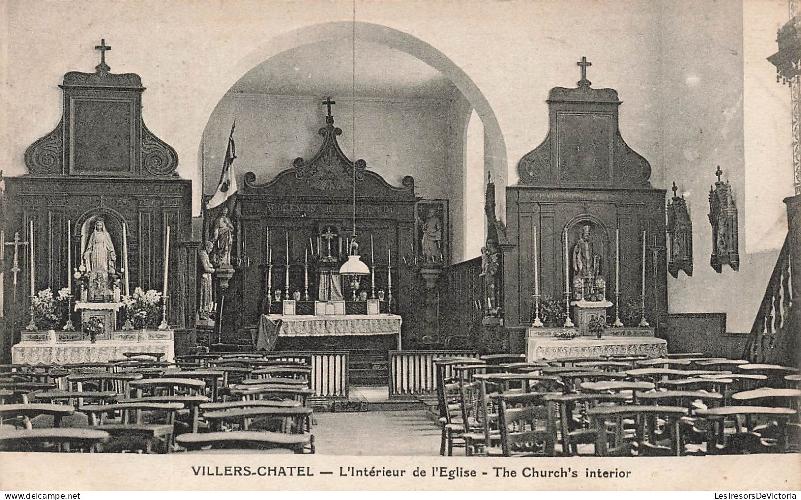 FRANCE - Villers Chatel - L'intérieur De L'église - Carte Postale Ancienne - Autres & Non Classés