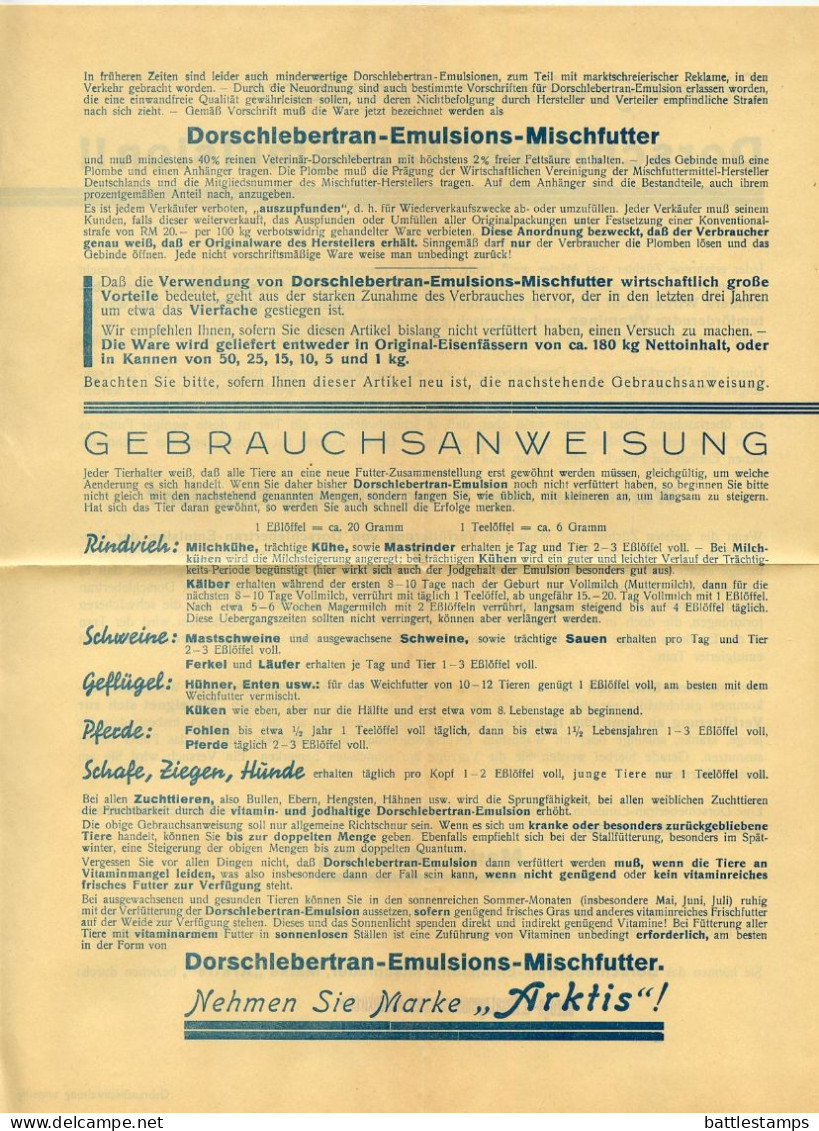 Germany 1936 Cover & Adverts; Neuenkirchen (Kr. Melle) - Bezugs- U. Absatzgenossenschaft To Schiplage; 3pf. Hindenburg - Storia Postale