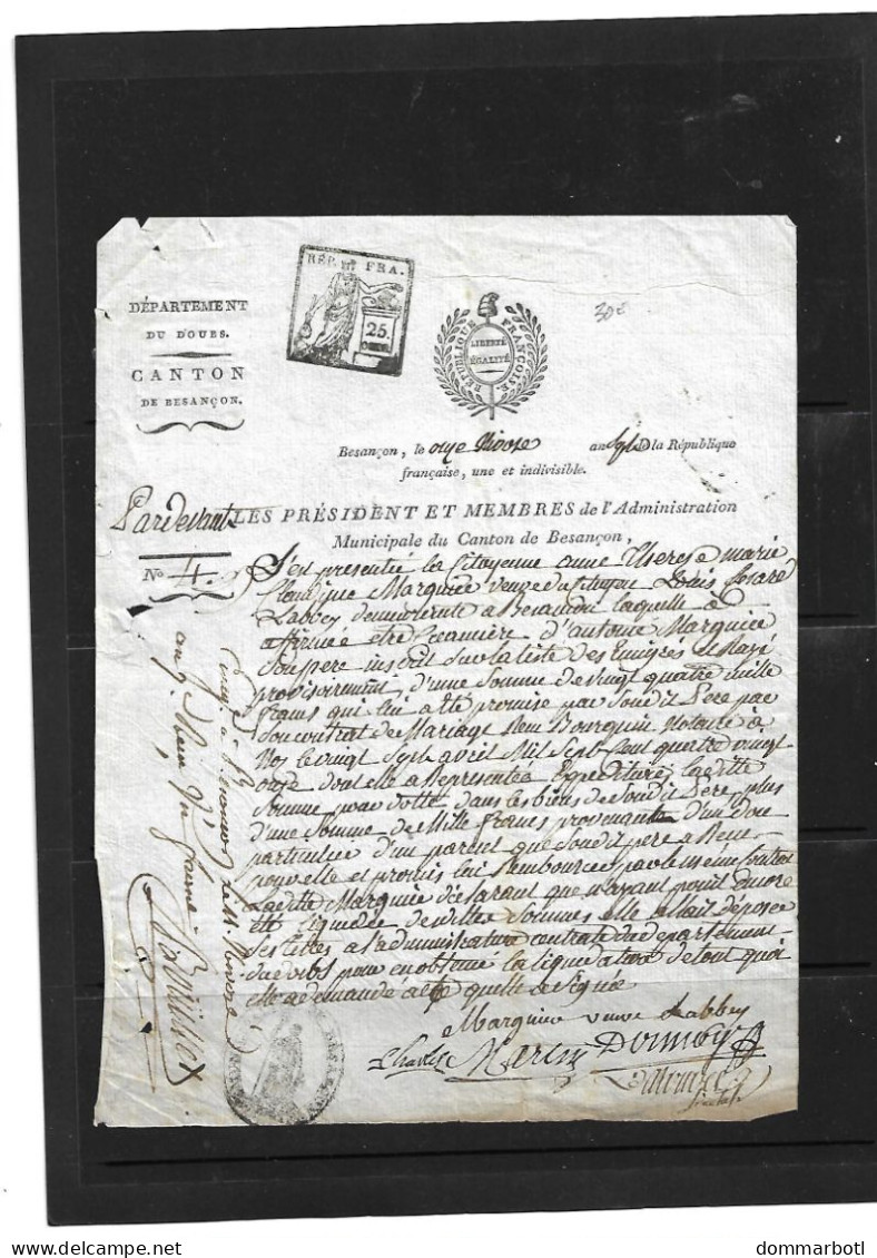 Révolution, Doubs , Fiscal, Emigrés - Historical Documents