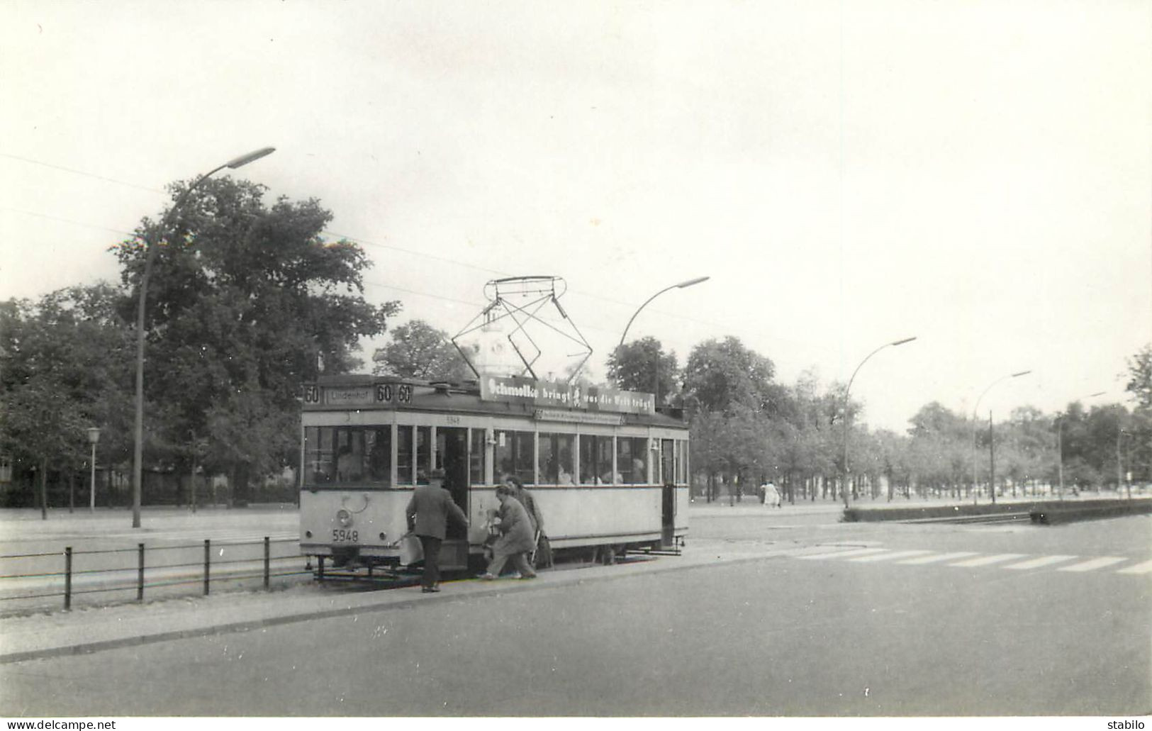 TRAMWAY - ALLEMAGNE - BERLIN MOTRICE 5948 LIGNE 60 - Eisenbahnen