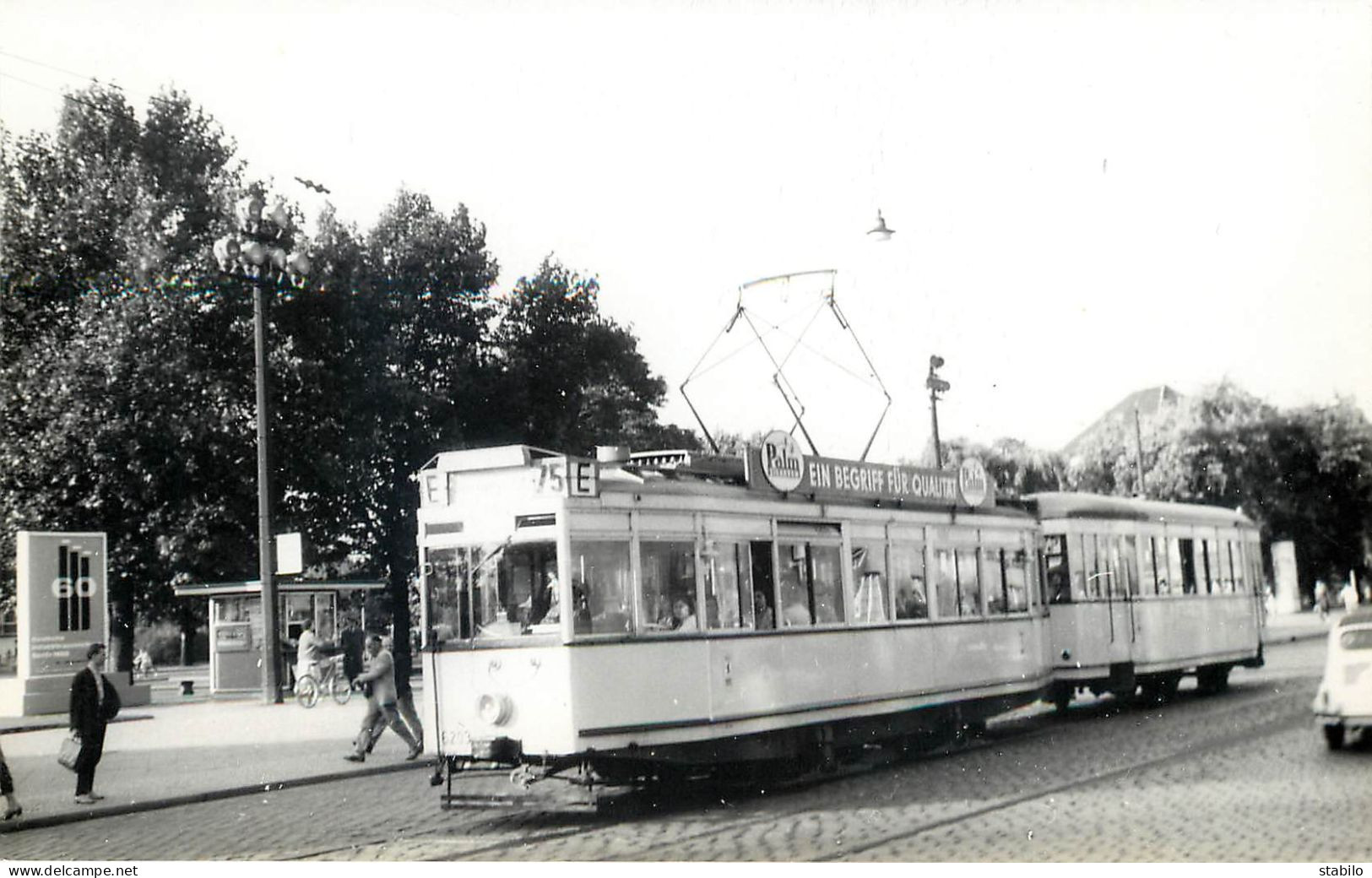 TRAMWAY - ALLEMAGNE - BERLIN MOTRICE 6203 LIGNE75 E - Trenes