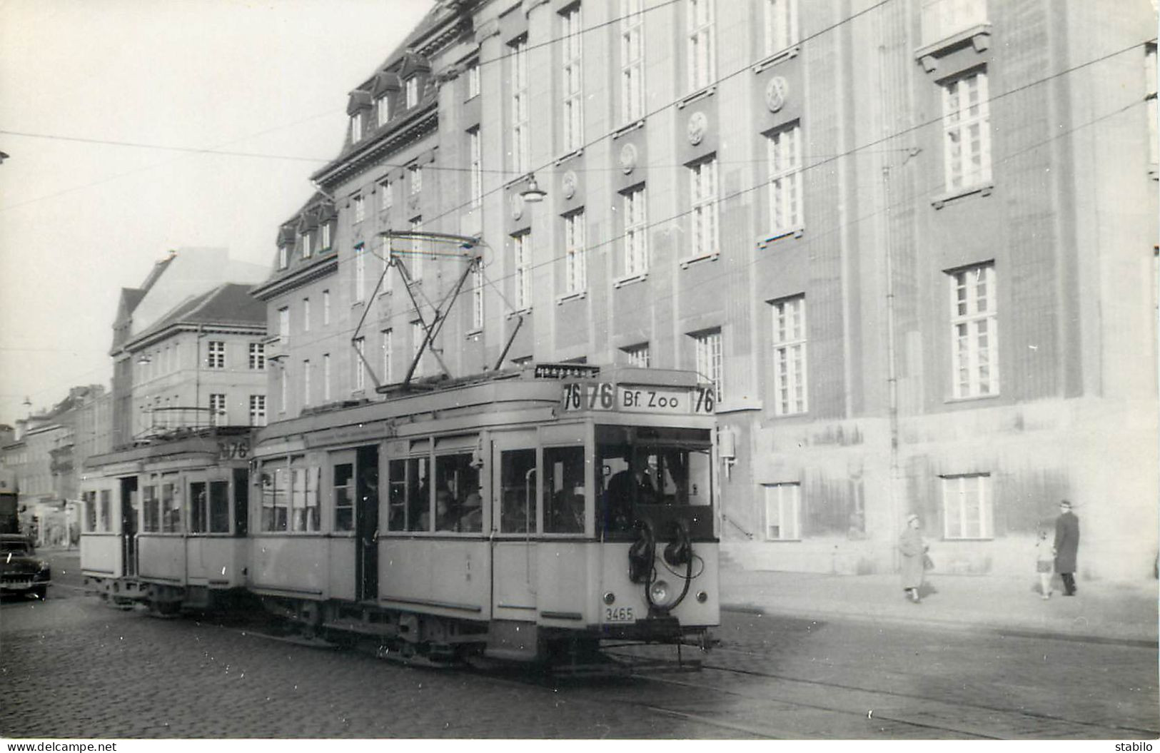 TRAMWAY - ALLEMAGNE - BERLIN MOTRICE 3465 LIGNE 76 - Trenes