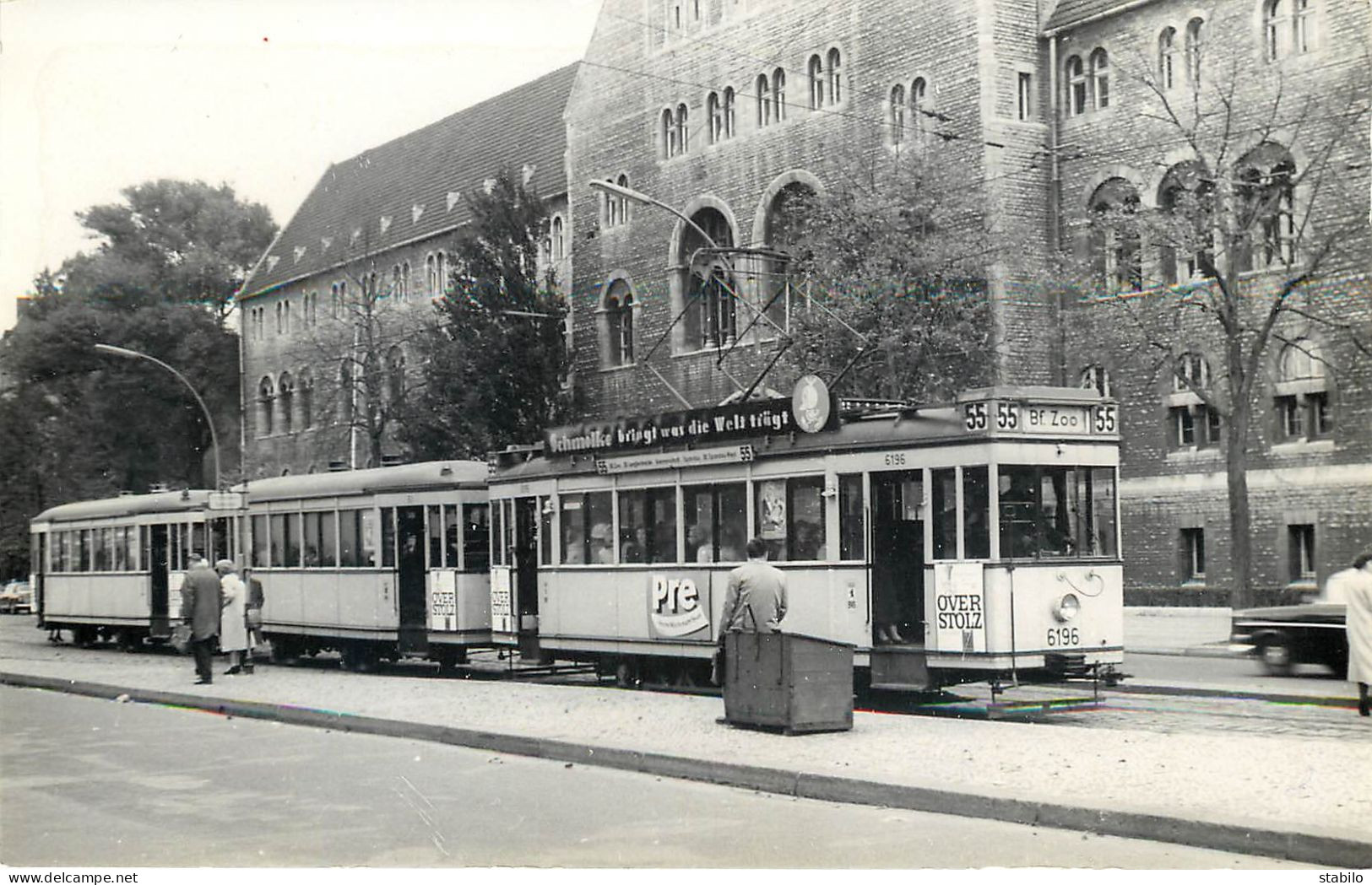 TRAMWAY - ALLEMAGNE - BERLIN MOTRICE 6196 LIGNE 55 - Treinen