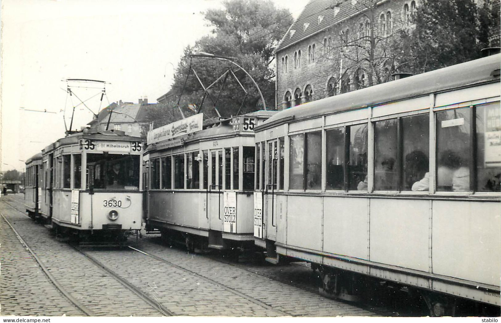 TRAMWAY - ALLEMAGNE - BERLIN MOTRICE 3630 LIGNE 35 ET LIGNE 55 - Eisenbahnen