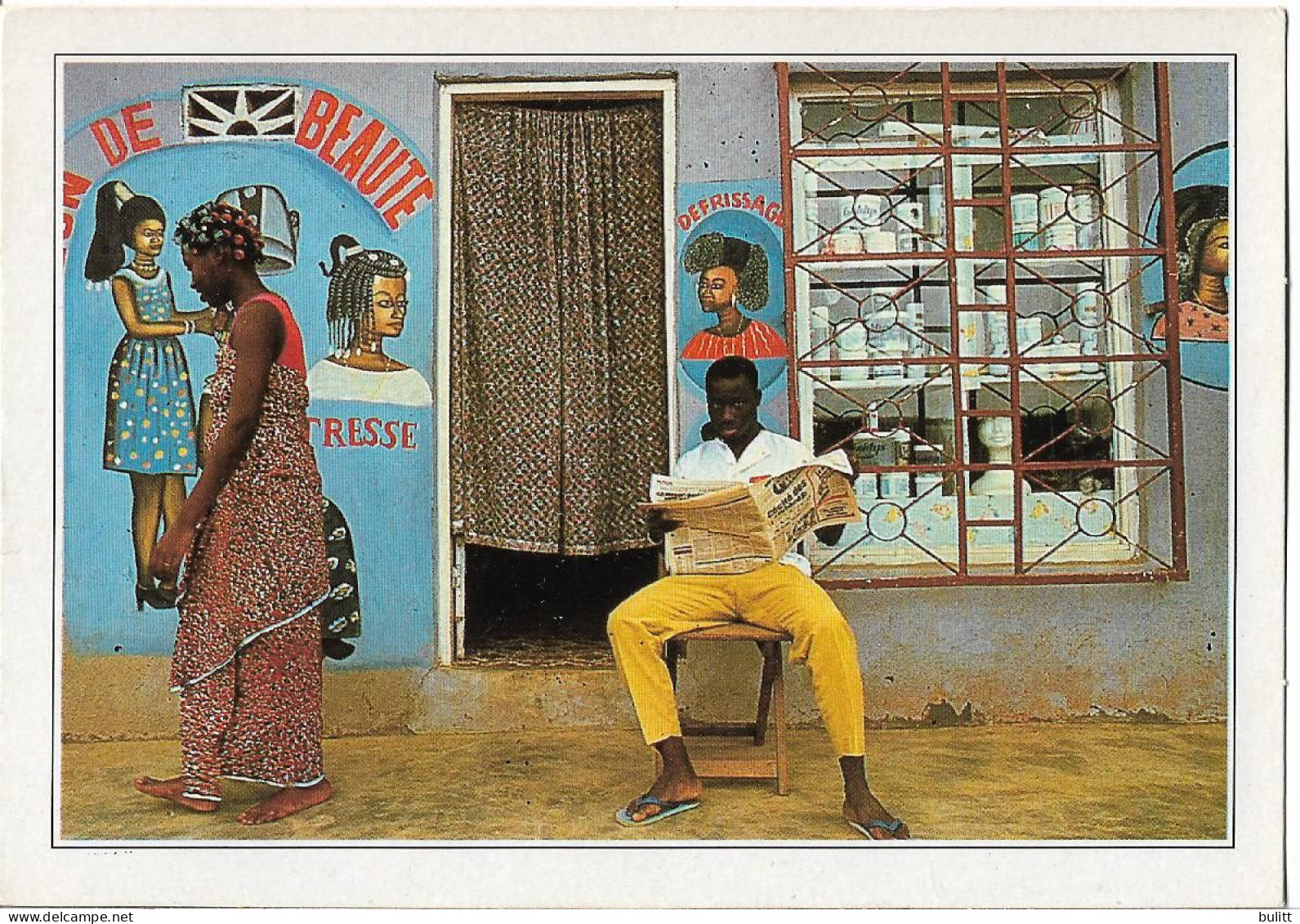 COTE D'IVOIRE - BOUAKE - Façade De Salon De Coiffure - Côte-d'Ivoire