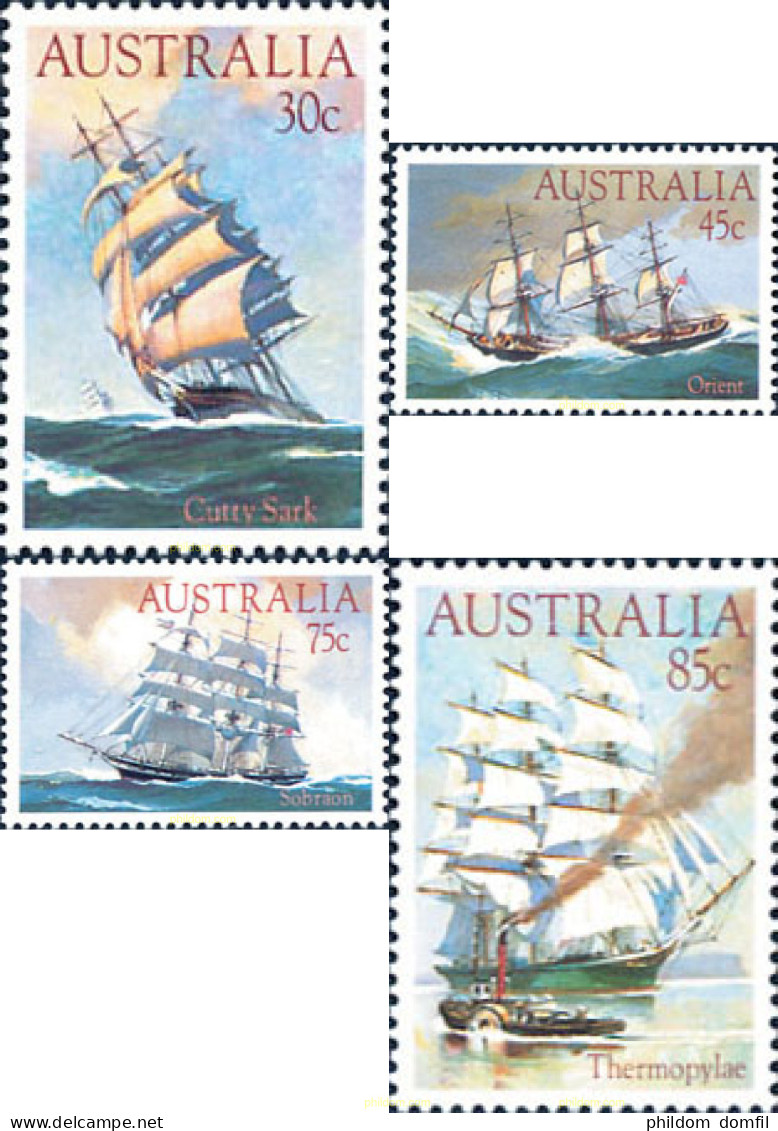 159498 MNH AUSTRALIA 1984 VELEROS - Ongebruikt