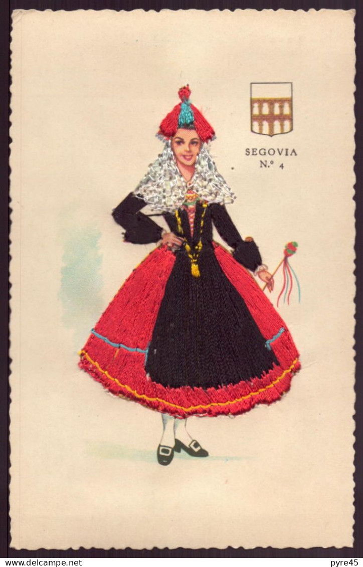 Carte Brodée " Segovia " - Embroidered