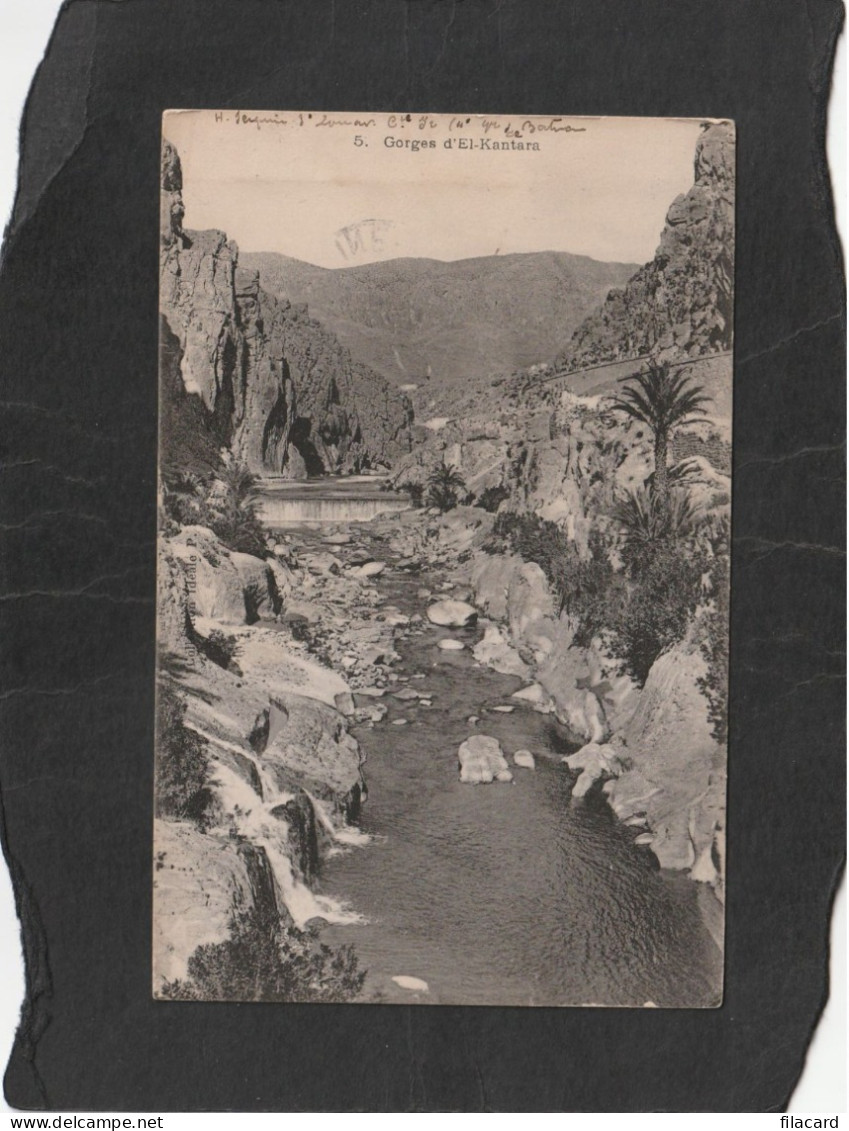 128986            Algeria,   Gorges  D"El-Kantara,   VGSB   1916 - Biskra