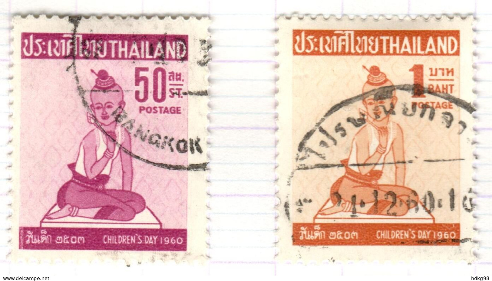 T+ Thailand 1960 Mi 353-54 Kindertag - Thaïlande