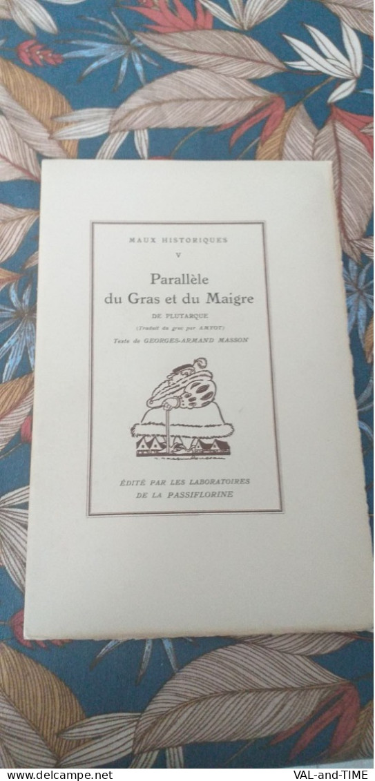 6 plaquettes Humoristiques " Maux Historiques " édités par les Laboratoires de la Passiflorine , années 1930