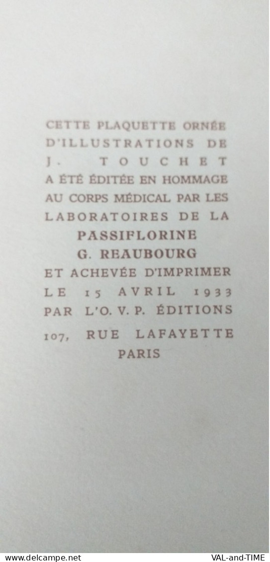 6 plaquettes Humoristiques " Maux Historiques " édités par les Laboratoires de la Passiflorine , années 1930