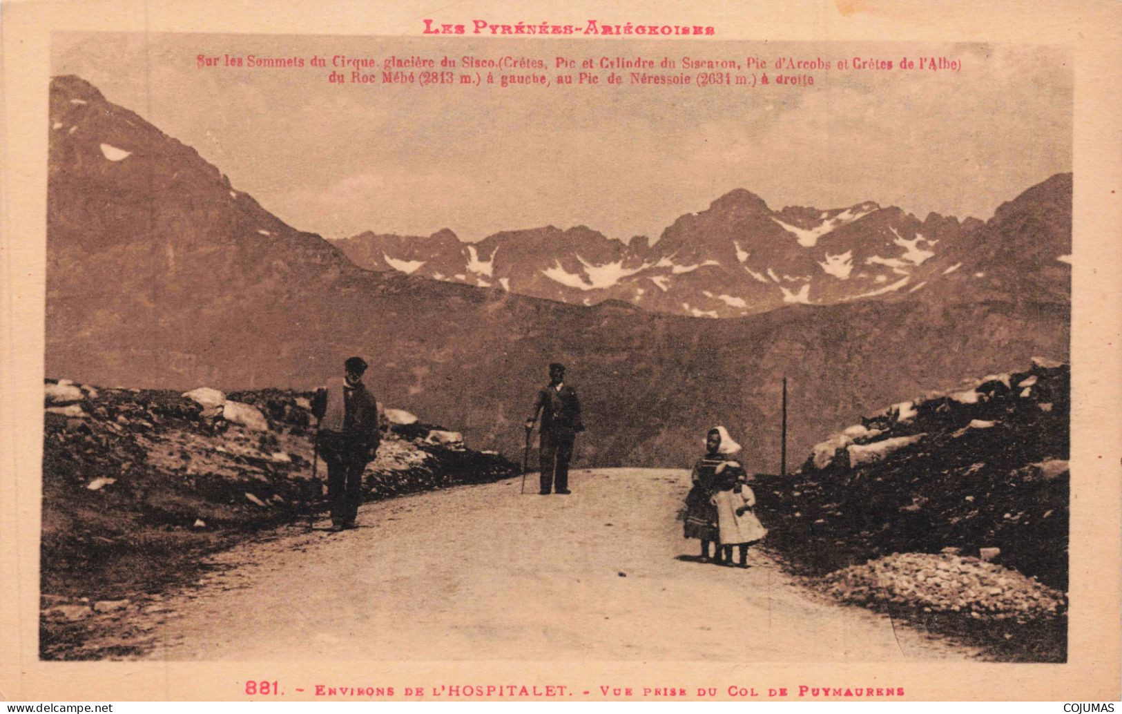 08 - HOSPITALET _S28823_ Environs - Vue Prise Du Col De Puy Maurene - Andere & Zonder Classificatie