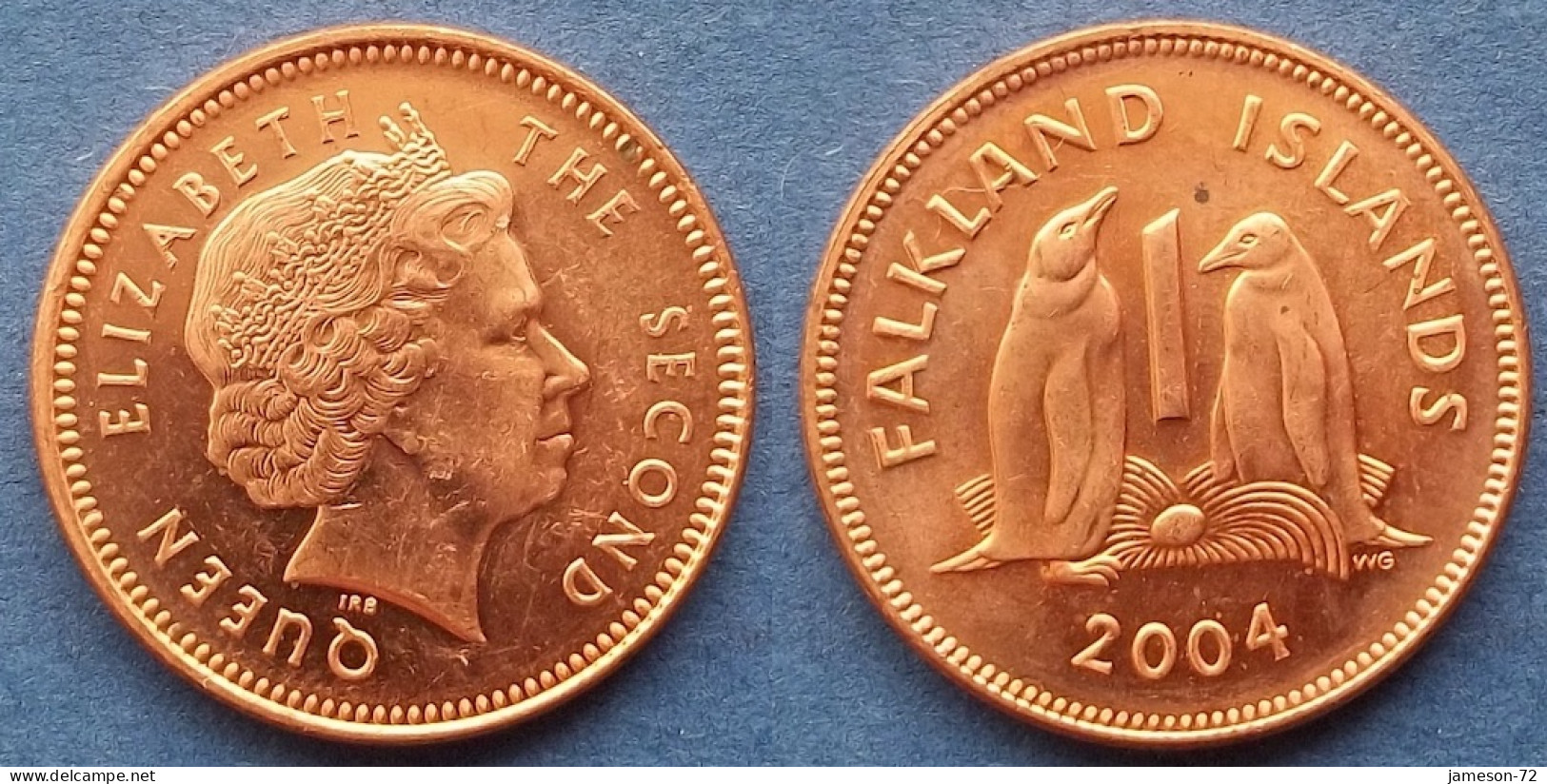 FALKLAND - 1 Penny 2004 "Penguins" KM# 130 British Colony Elizabeth II Decimal Coinage (1971-2022) - Edelweiss Coins - Falkland Islands