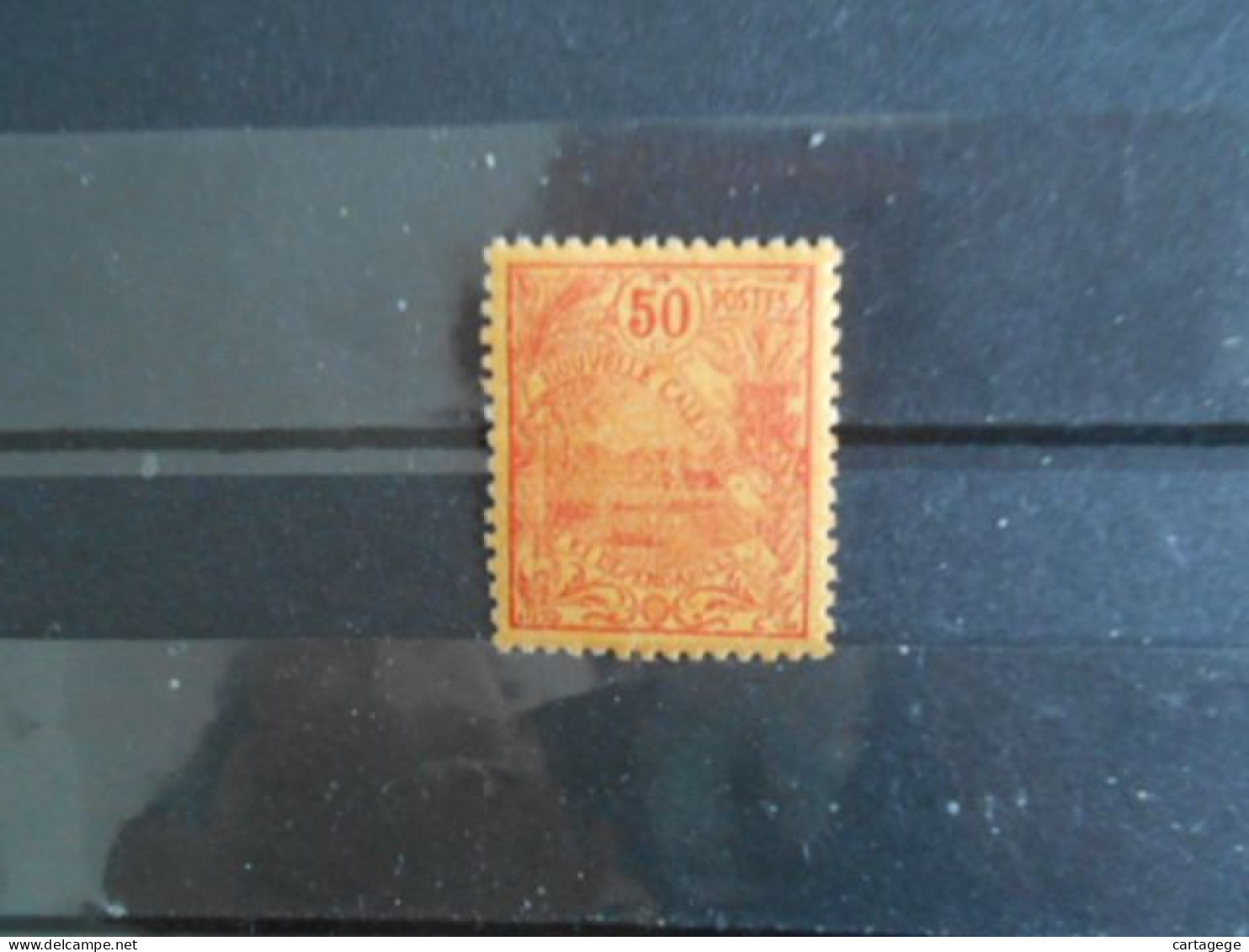 NOUVELLE-CALEDONIE YT 100 PORT DE NOUMEA 50c. Rouge S.orange** - Unused Stamps