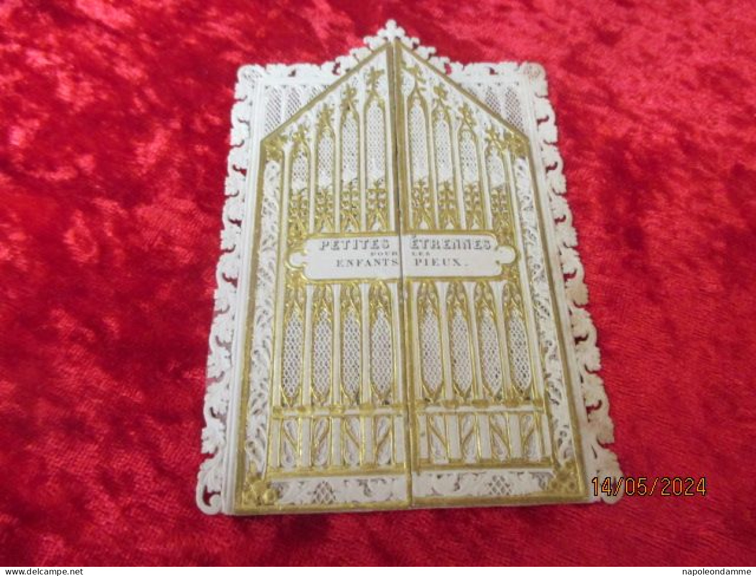 Holy Card Lace,kanten Prentje, Santino, Edit L Turgis, Paris Nr 811 - Images Religieuses