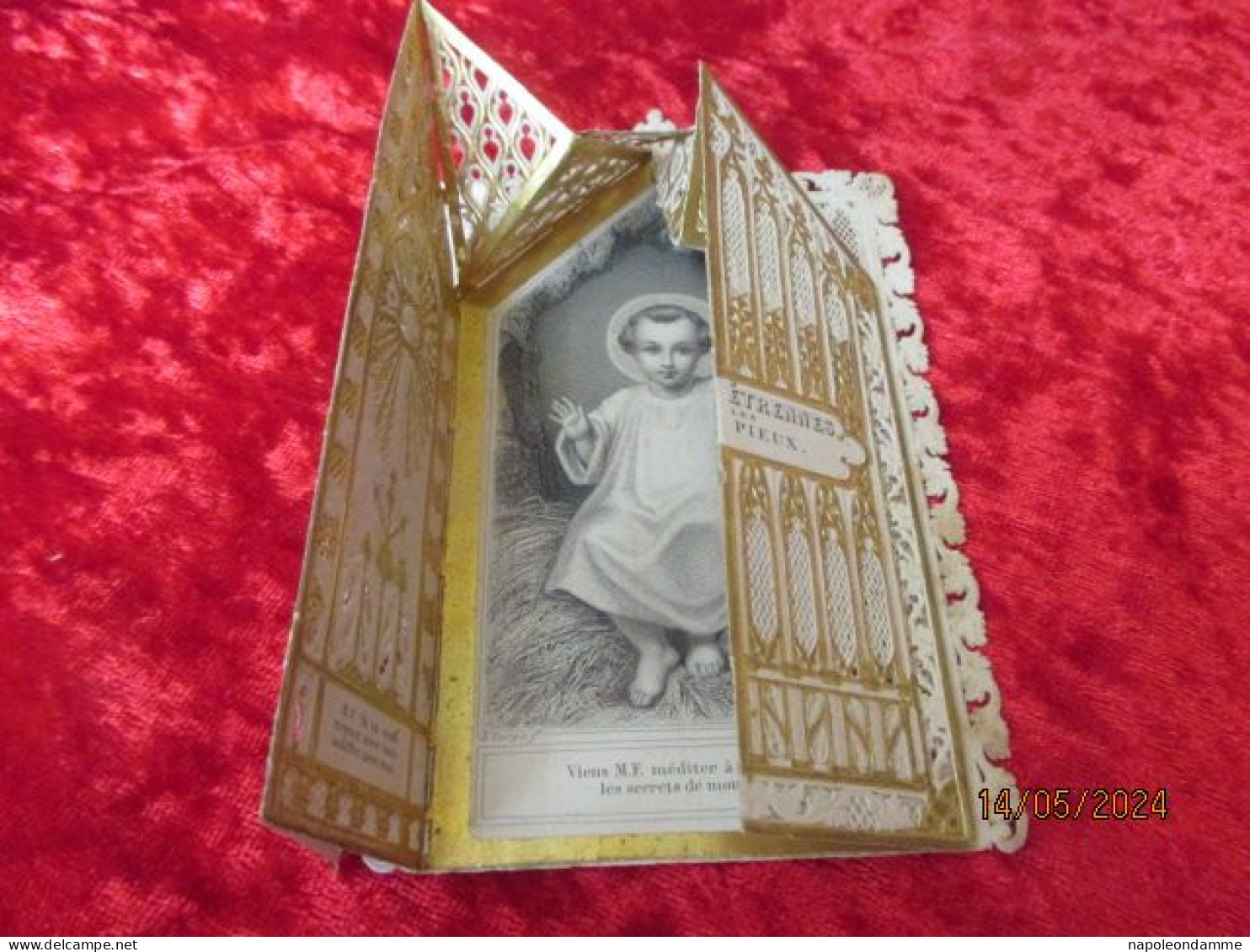 Holy Card Lace,kanten Prentje, Santino, Edit L Turgis, Paris Nr 811 - Devotion Images