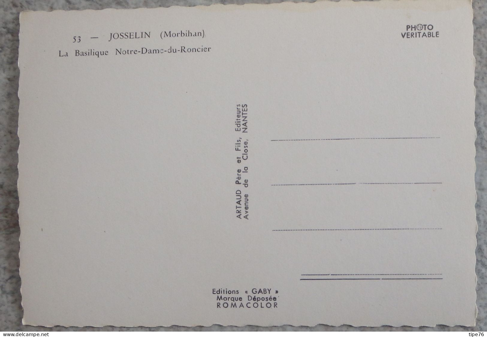 56 Morbihan CPM CPSM  Josselin La Basilique Notre Dame Du Roncier  Voitures Citroën 2CV Renault Dauphine - Josselin