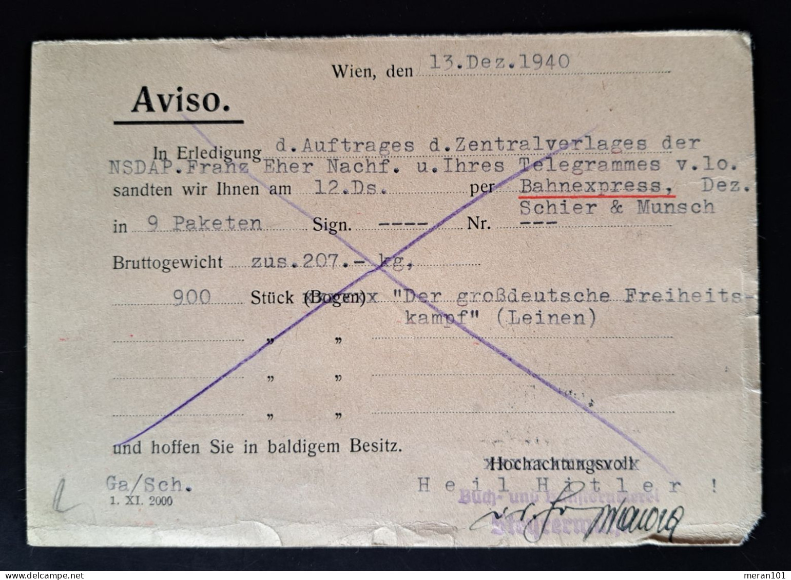 Ostmark 1940, Bedarf-Postkarte WIEN MeF - Brieven En Documenten