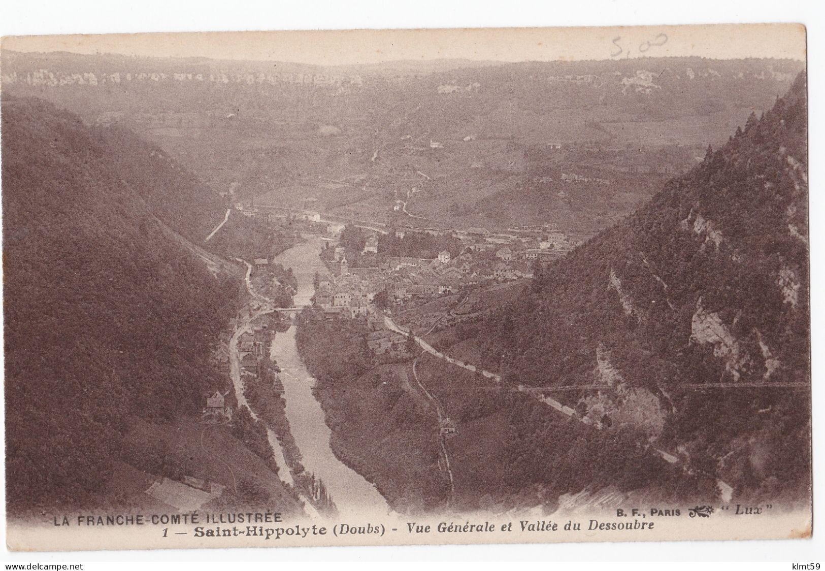 Saint-Hippolyte - Vue Générale Et Vallée Du Dessoubre - Saint Hippolyte