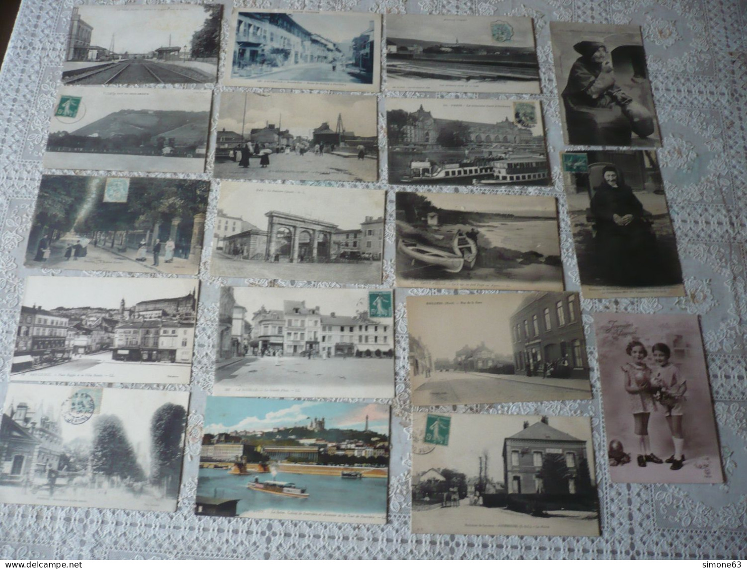 Lot De 50 Cartes Postales- Diverses - Différentes - Circulées Ou Non - 5 - 99 Postcards