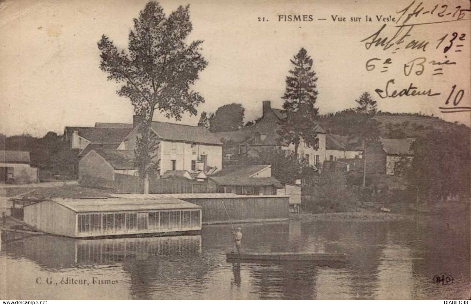 FISMES   ( MARNE )     VUE SUR LA VESLE - Fismes