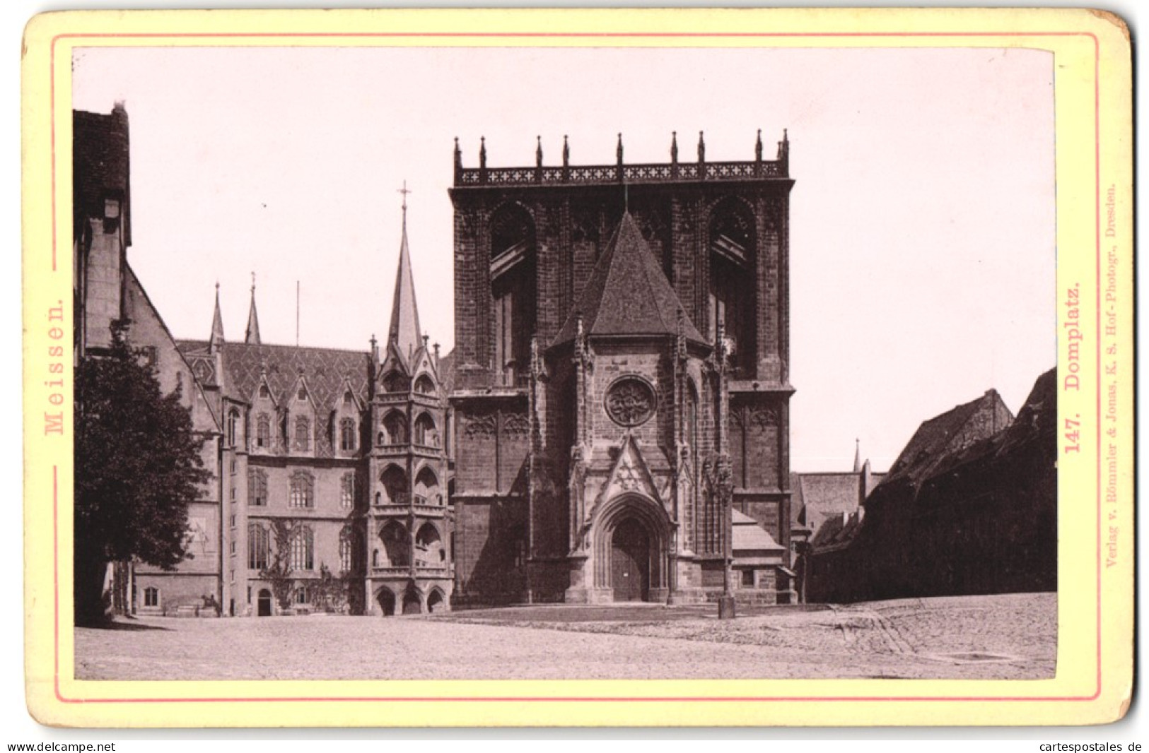 Fotografie Römmler & Jonas, Dresden, Ansicht Meissen I. Sa., Blick Auf Den Dom Noch Ohne Türme  - Places