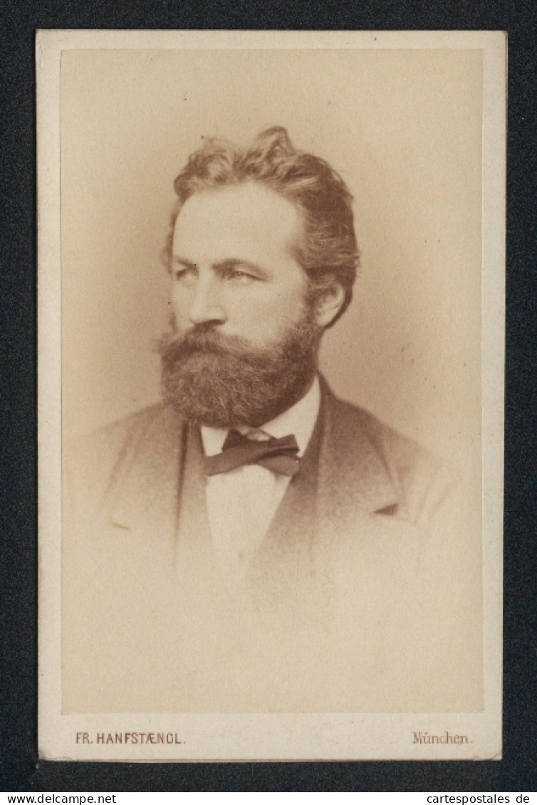 Fotografie Fr. Hanfstaengl, München, Portrait Franz Defregger, österreichischer Maler  - Célébrités