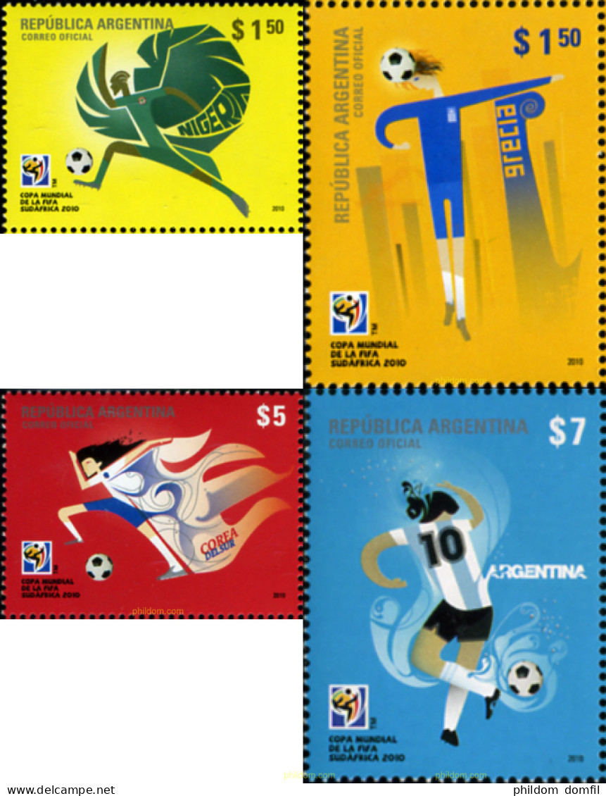 250376 MNH ARGENTINA 2010 COPA DEL MUNDO DE FUTBOL 2010 EN SUDAFRICA - Ungebraucht