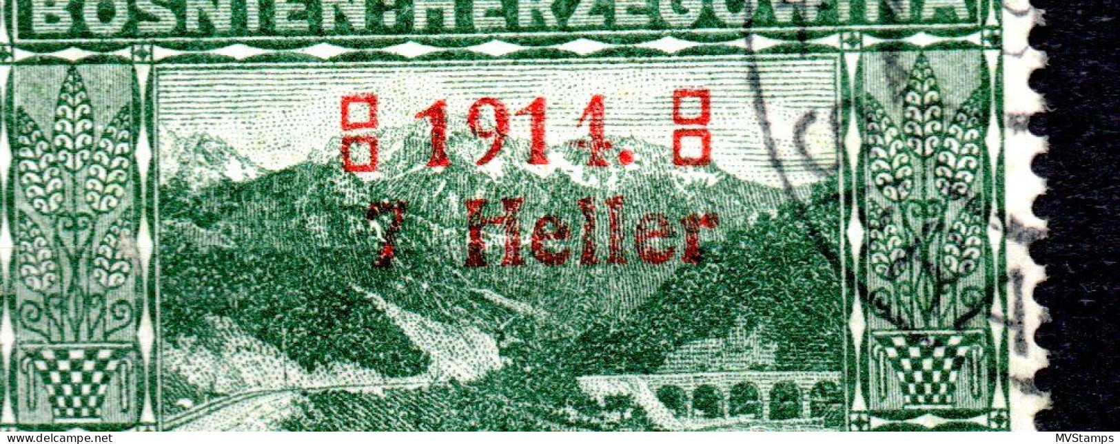 Bosnien Herzegowina 1914 Freimarke 89 (mit Plattenfehler 11 Statt 14) Gebraucht - Bosnia And Herzegovina