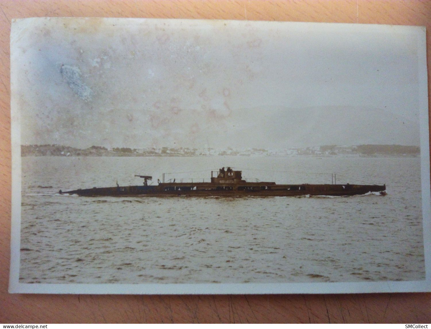 Carte Photo, Sous Marin "ATALANTE" Décolorée En Partie à Gauche, Coin Supérieur (A17p43) - Submarines