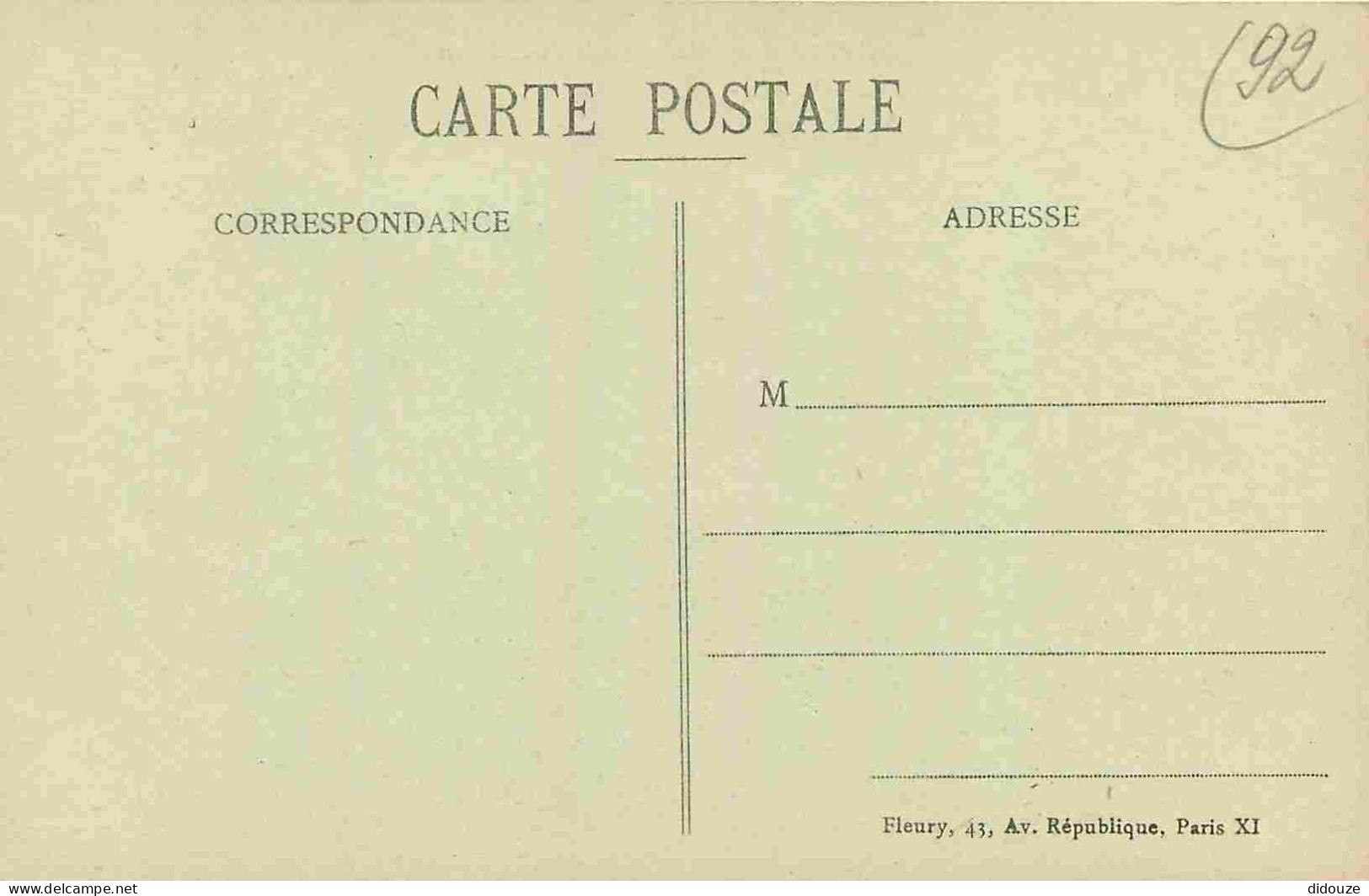 92 - Saint Cloud - Vue Générale - CPA - Oblitération Ronde De 1924 - Voir Scans Recto-Verso - Saint Cloud