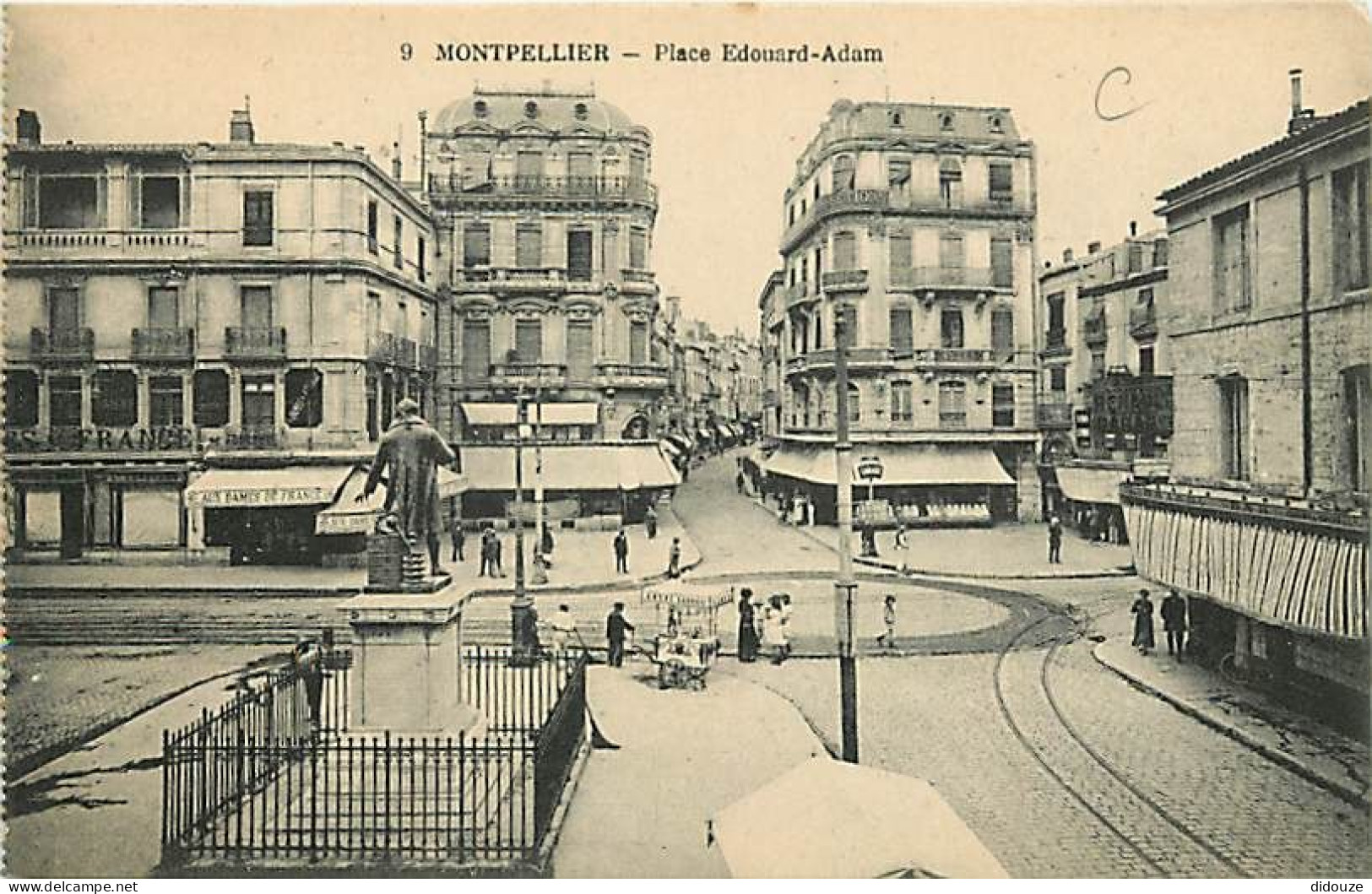 34 - Montpellier - Place Edouard-Adam - Animée - Carte Neuve - CPA - Voir Scans Recto-Verso - Montpellier