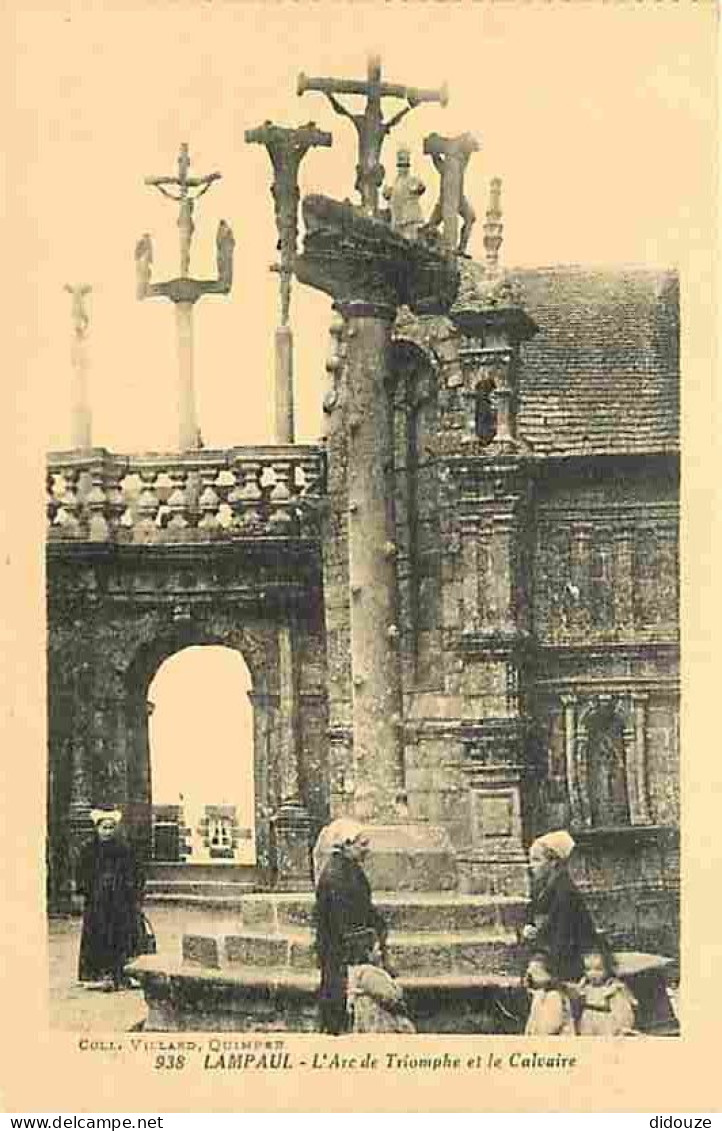 29 - Lampaul - L'Arc De Triomphe Et Le Calvaire - Animée - Folklore - Carte Neuve - CPA - Voir Scans Recto-Verso - Lampaul-Guimiliau